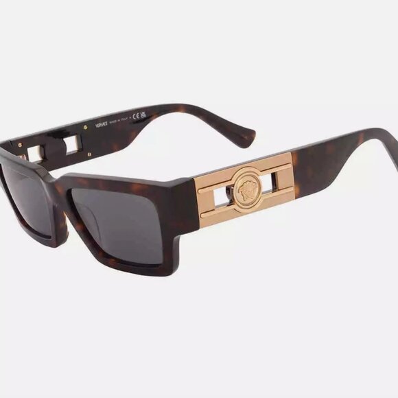 🔥NEW VERSACE DARK UNISEX SUNGLASSES - Picture 1 of 5